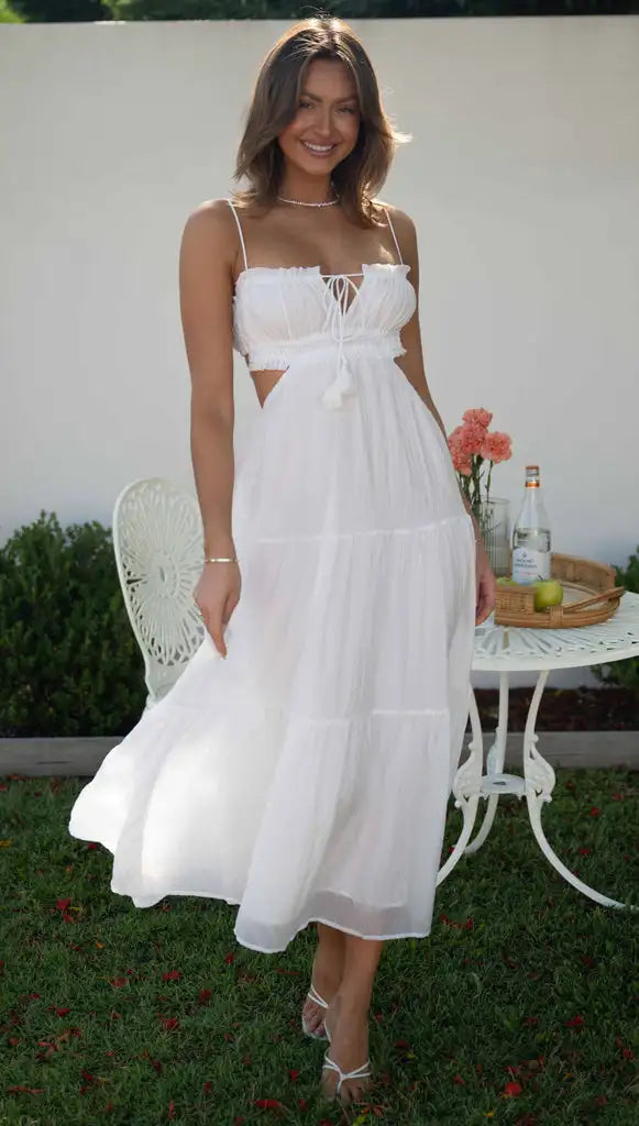 Summer White Dress For Woman 2023 Trendy Casual Beachwear Cover-ups Outfits New Boho Hippie Chic Long Maxi Dresses Elegant Party