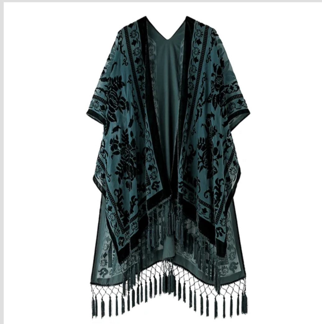 23 colors- Bohemian kimono Women's long Tassel Beach Cover-up Casual Cardigan Shaw