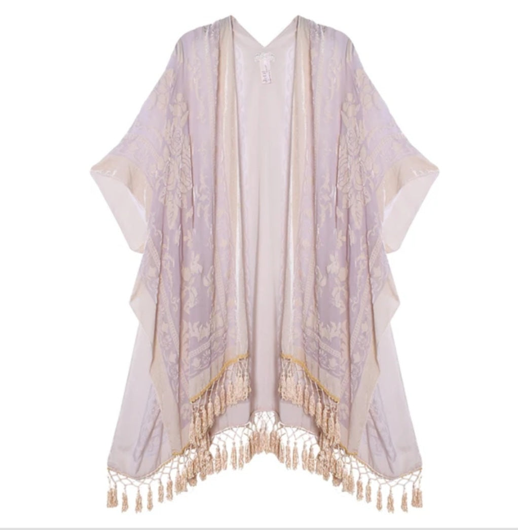 23 colors- Bohemian kimono Women's long Tassel Beach Cover-up Casual Cardigan Shaw